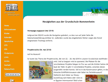 Tablet Screenshot of grundschule-mommenheim.de